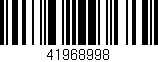 Código de barras (EAN, GTIN, SKU, ISBN): '41968998'