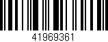 Código de barras (EAN, GTIN, SKU, ISBN): '41969361'