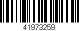 Código de barras (EAN, GTIN, SKU, ISBN): '41973259'