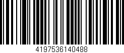 Código de barras (EAN, GTIN, SKU, ISBN): '4197536140488'