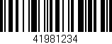 Código de barras (EAN, GTIN, SKU, ISBN): '41981234'