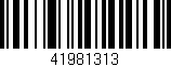 Código de barras (EAN, GTIN, SKU, ISBN): '41981313'