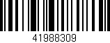 Código de barras (EAN, GTIN, SKU, ISBN): '41988309'