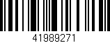 Código de barras (EAN, GTIN, SKU, ISBN): '41989271'