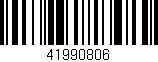 Código de barras (EAN, GTIN, SKU, ISBN): '41990806'
