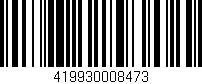 Código de barras (EAN, GTIN, SKU, ISBN): '419930008473'