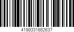 Código de barras (EAN, GTIN, SKU, ISBN): '4199331682637'