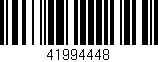 Código de barras (EAN, GTIN, SKU, ISBN): '41994448'