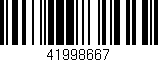 Código de barras (EAN, GTIN, SKU, ISBN): '41998667'