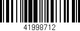 Código de barras (EAN, GTIN, SKU, ISBN): '41998712'
