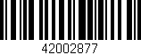Código de barras (EAN, GTIN, SKU, ISBN): '42002877'