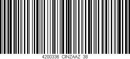 Código de barras (EAN, GTIN, SKU, ISBN): '4200336/CINZAAZ_38'