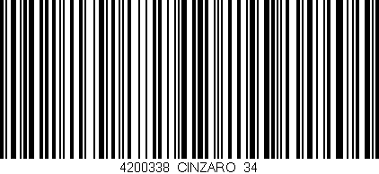 Código de barras (EAN, GTIN, SKU, ISBN): '4200338/CINZARO_34'
