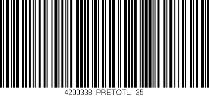 Código de barras (EAN, GTIN, SKU, ISBN): '4200338/PRETOTU_35'