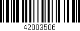 Código de barras (EAN, GTIN, SKU, ISBN): '42003506'