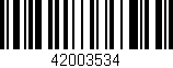 Código de barras (EAN, GTIN, SKU, ISBN): '42003534'