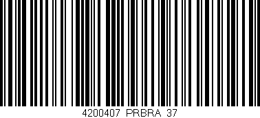 Código de barras (EAN, GTIN, SKU, ISBN): '4200407/PRBRA_37'