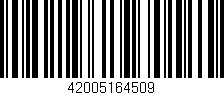 Código de barras (EAN, GTIN, SKU, ISBN): '42005164509'