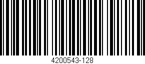 Código de barras (EAN, GTIN, SKU, ISBN): '4200543-128'
