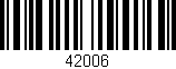 Código de barras (EAN, GTIN, SKU, ISBN): '42006'