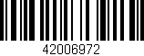 Código de barras (EAN, GTIN, SKU, ISBN): '42006972'