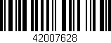 Código de barras (EAN, GTIN, SKU, ISBN): '42007628'