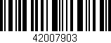 Código de barras (EAN, GTIN, SKU, ISBN): '42007903'