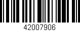 Código de barras (EAN, GTIN, SKU, ISBN): '42007906'
