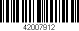 Código de barras (EAN, GTIN, SKU, ISBN): '42007912'