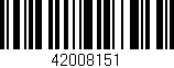 Código de barras (EAN, GTIN, SKU, ISBN): '42008151'