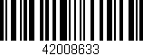 Código de barras (EAN, GTIN, SKU, ISBN): '42008633'