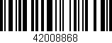Código de barras (EAN, GTIN, SKU, ISBN): '42008868'
