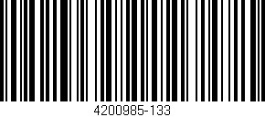 Código de barras (EAN, GTIN, SKU, ISBN): '4200985-133'