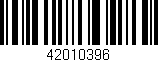 Código de barras (EAN, GTIN, SKU, ISBN): '42010396'