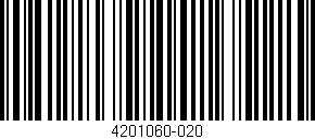 Código de barras (EAN, GTIN, SKU, ISBN): '4201060-020'
