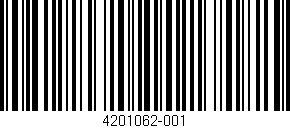 Código de barras (EAN, GTIN, SKU, ISBN): '4201062-001'