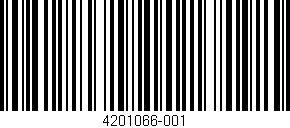 Código de barras (EAN, GTIN, SKU, ISBN): '4201066-001'