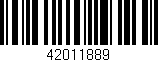 Código de barras (EAN, GTIN, SKU, ISBN): '42011889'