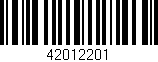 Código de barras (EAN, GTIN, SKU, ISBN): '42012201'
