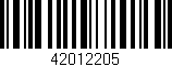 Código de barras (EAN, GTIN, SKU, ISBN): '42012205'