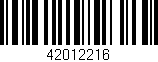 Código de barras (EAN, GTIN, SKU, ISBN): '42012216'