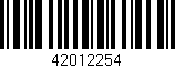 Código de barras (EAN, GTIN, SKU, ISBN): '42012254'