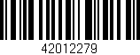 Código de barras (EAN, GTIN, SKU, ISBN): '42012279'