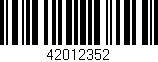 Código de barras (EAN, GTIN, SKU, ISBN): '42012352'