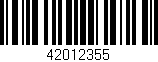 Código de barras (EAN, GTIN, SKU, ISBN): '42012355'
