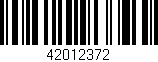 Código de barras (EAN, GTIN, SKU, ISBN): '42012372'