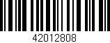 Código de barras (EAN, GTIN, SKU, ISBN): '42012808'