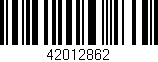 Código de barras (EAN, GTIN, SKU, ISBN): '42012862'