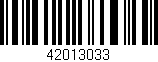 Código de barras (EAN, GTIN, SKU, ISBN): '42013033'
