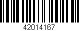 Código de barras (EAN, GTIN, SKU, ISBN): '42014167'